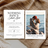 Niets Fancy gewoon liefde minimalistische Casual b Kaart