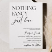 Niets Fancy gewoon liefde minimalistische Casual b Kaart