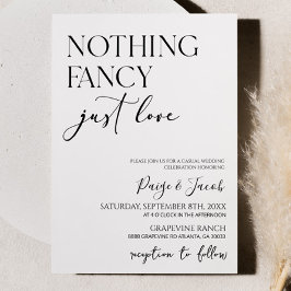 Niets Fancy gewoon liefde minimalistische Casual b Kaart