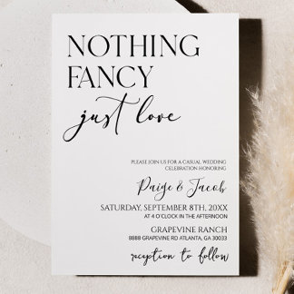 Niets Fancy gewoon liefde minimalistische Casual b Kaart