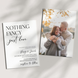 Niets Fancy gewoon liefde minimalistische Casual b Kaart