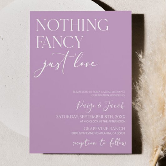 Niets Fancy gewoon liefde minimalistische Casual b Kaart