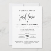 Niets Fancy gewoon liefde minimalistische Casual b Kaart (Voorkant)