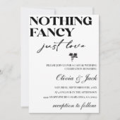Niets Fancy gewoon liefde minimalistische Casual b Kaart (Voorkant)