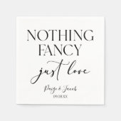 Niets Fancy gewoon liefde minimalistische Casual b Servet (Voorkant)
