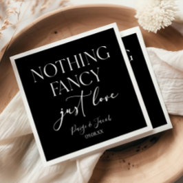 Niets Fancy gewoon liefde minimalistische Casual b Servet