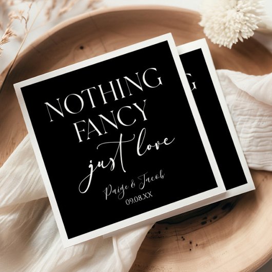 Niets Fancy gewoon liefde minimalistische Casual b Servet