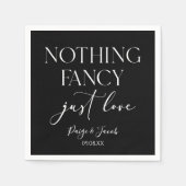 Niets Fancy gewoon liefde minimalistische Casual b Servet (Voorkant)