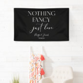 Niets Fancy gewoon liefde minimalistische Casual b Spandoek (Insitu)