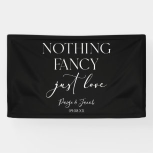 Niets Fancy gewoon liefde minimalistische Casual b Spandoek