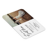 "Niets fancy gewoon liefde", Modern Minimalist Fot Magneet (Rechterzijde)