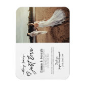 "Niets fancy gewoon liefde", Modern Minimalist Fot Magneet (Verticaal)