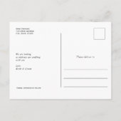 Niets fancy, gewoon liefde, Modern redt de datum Aankondigingskaart (Achterkant)