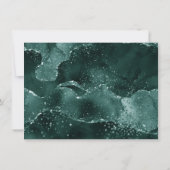 Niets Fancy gewoon liefde | Moody Blauwgroen Groen Kaart (Achterkant)