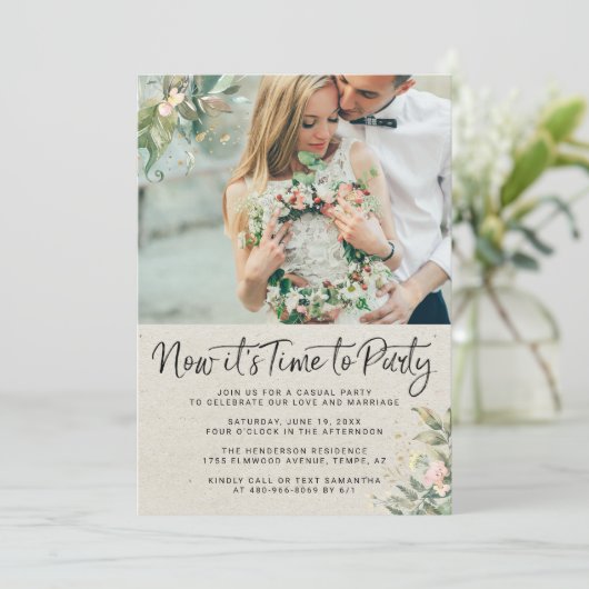 Niets Fancy gewoon liefde | Ontvangst van weddensc (Staand voorkant)