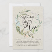 Niets Fancy gewoon liefde | Ontvangst van weddensc (Achterkant)