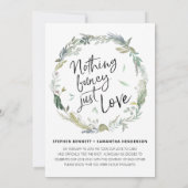 Niets Fancy gewoon liefde | Ontvangst van weddensc (Achterkant)