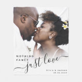 Niets Fancy gewoon Liefde Passen getrouwd Fleece Deken (Voorkant)