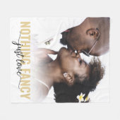 Niets Fancy gewoon Liefde Passen getrouwd Fleece Deken (Voorkant (Horizontaal))