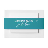 Niets Fancy Gewoon Liefde Retro 70s Bruiloft Uitnodigingen Wikkel (Voorkant Voorbeeld)