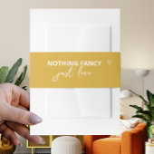 Niets Fancy Gewoon Liefde Retro 70s Kleurrijke Bru Uitnodigingen Wikkel