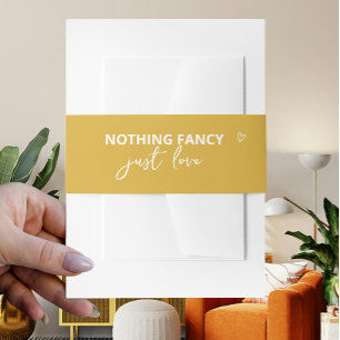 Niets Fancy Gewoon Liefde Retro 70s Kleurrijke Bru Uitnodigingen Wikkel