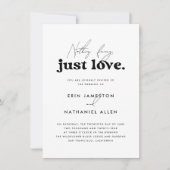 Niets Fancy gewoon liefde retro groovy bruiloft Kaart (Voorkant)