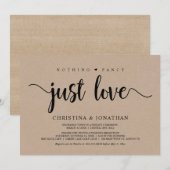 Niets Fancy, gewoon Liefde, Robuust kraft, opkomst Kaart (Voorkant / Achterkant)