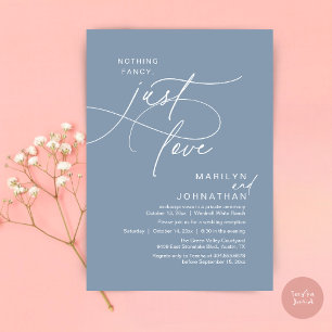 Niets fancy, gewoon liefde, romantisch huwelijksdi kaart
