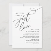 Niets Fancy, gewoon liefde, romantisch huwelijksdi Kaart (Voorkant)