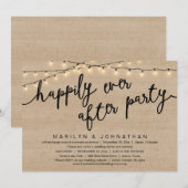 Niets Fancy, gewoon liefde, rustiek huwelijksdiner Kaart (Voorkant / Achterkant)