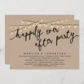 Niets Fancy, gewoon liefde, rustiek huwelijksdiner Kaart (Voorkant / Achterkant)