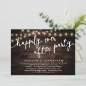 Niets Fancy, gewoon liefde, rustiek huwelijksdiner Kaart (Staand voorkant)