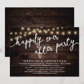 Niets Fancy, gewoon liefde, rustiek huwelijksdiner Kaart (Voorkant / Achterkant)