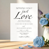 Niets Fancy Gewoon Liefde Script Minimalistische B Kaart