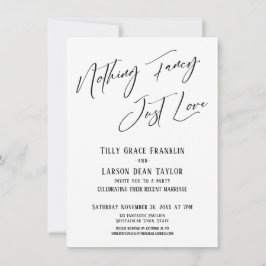 Niets Fancy, gewoon liefde voor eenvoudige elegant Kaart
