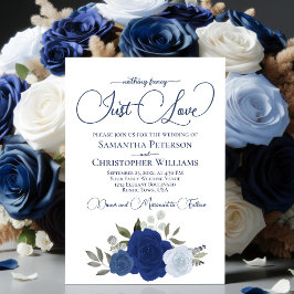 Niets Fancy, gewoon liefde voor elegante blauwe Ro Kaart