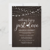 Niets Fancy gewoon liefde voor trouwe weddenschapp Save The Date (Voorkant)