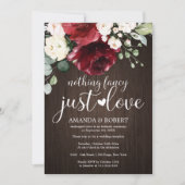 Niets Fancy gewoon liefde voor trouwe weddenschapp Save The Date (Voorkant)