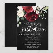 Niets Fancy gewoon liefde voor trouwe weddenschapp Save The Date (Voorkant / Achterkant)