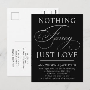 Niets Fancy gewoon Liefde Weddenschap Aankondiging Briefkaart