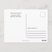 Niets Fancy gewoon Liefde Weddenschap Aankondiging Briefkaart (Achterkant)