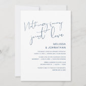 Niets Fancy, gewoon liefde, weddenschap, Invita Kaart (Voorkant)