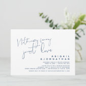 Niets Fancy, gewoon liefde, weddenschap, Invita Kaart (Staand voorkant)