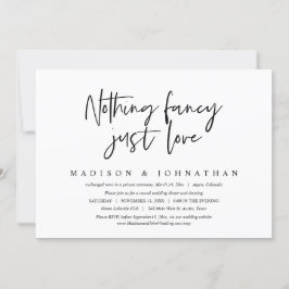 Niets Fancy, gewoon liefde, weddenschap Kaart
