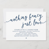 Niets Fancy, gewoon liefde, weddenschap Kaart (Voorkant)
