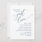 Niets Fancy, gewoon liefde, weddenschap Kaart (Voorkant)