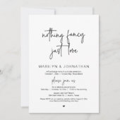 Niets Fancy, gewoon liefde, weddenschap Kaart (Voorkant)