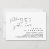 Niets Fancy, gewoon liefde, weddenschap Kaart (Voorkant)