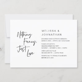 Niets Fancy, gewoon liefde, weddenschap Kaart